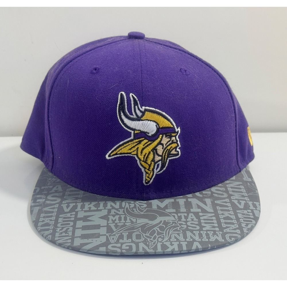 Minnesota Vikings New Era 59Fifty Fitted Baseball‎ Hat Purple - Size 7 1/8